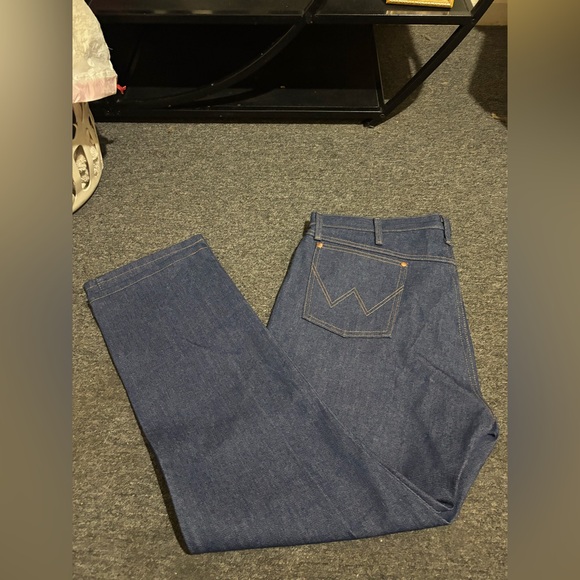 Wrangler Blue Bootcut Jeans with Rigid Denim - NWOT - Picture 10 of 12